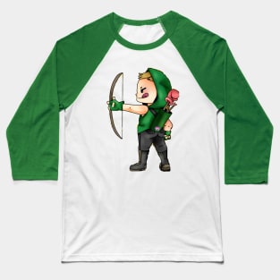 Chibi Green Arrow Baseball T-Shirt